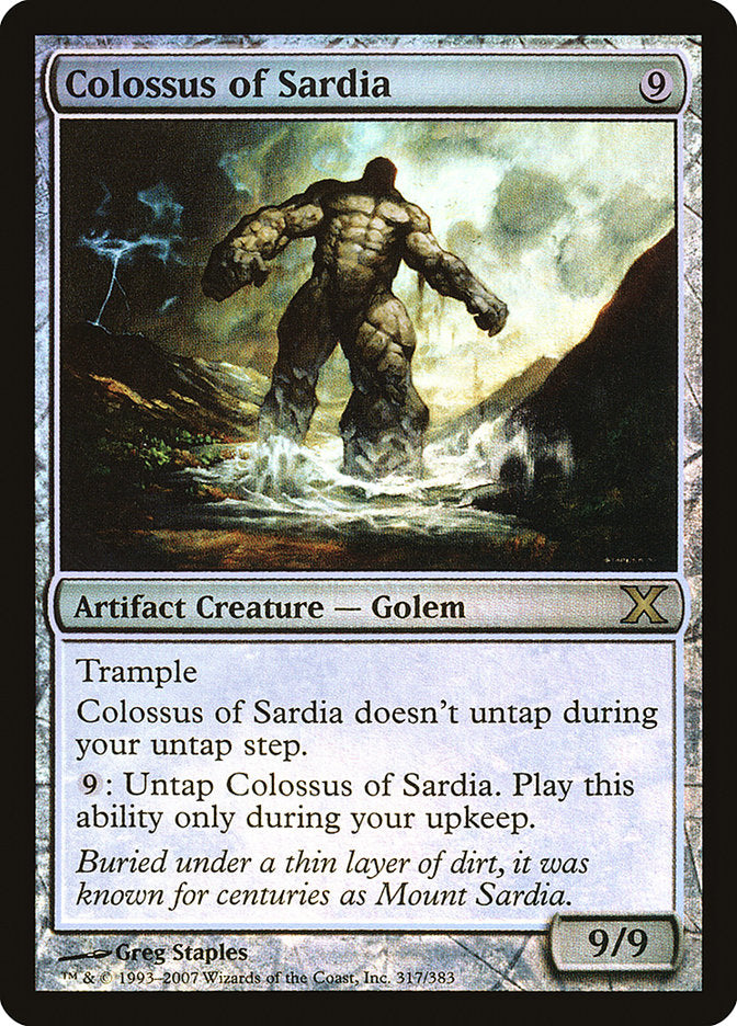 Colossus of Sardia (Premium Foil) [Tenth Edition] | Exor Games Bridgewater