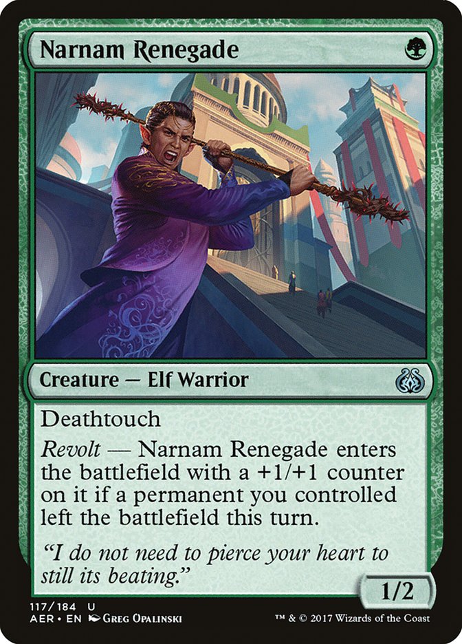 Narnam Renegade [Aether Revolt] | Exor Games Bridgewater