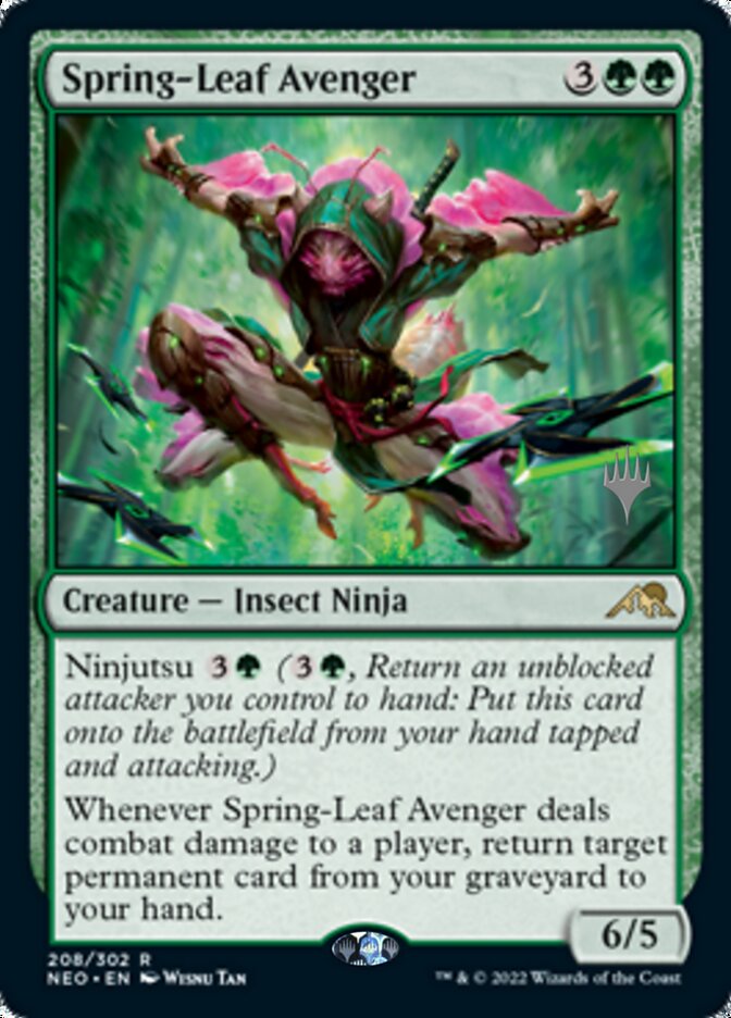 Spring-Leaf Avenger (Promo Pack) [Kamigawa: Neon Dynasty Promos] | Exor Games Bridgewater