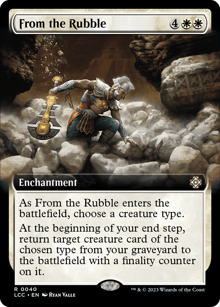 From the Rubble (Extended Art) [The Lost Caverns of Ixalan Commander] | Exor Games Bridgewater