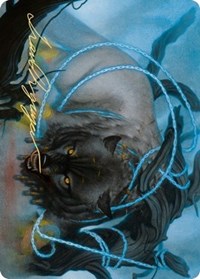 Bind the Monster Art Card (Gold-Stamped Signature) [Kaldheim: Art Series] | Exor Games Bridgewater