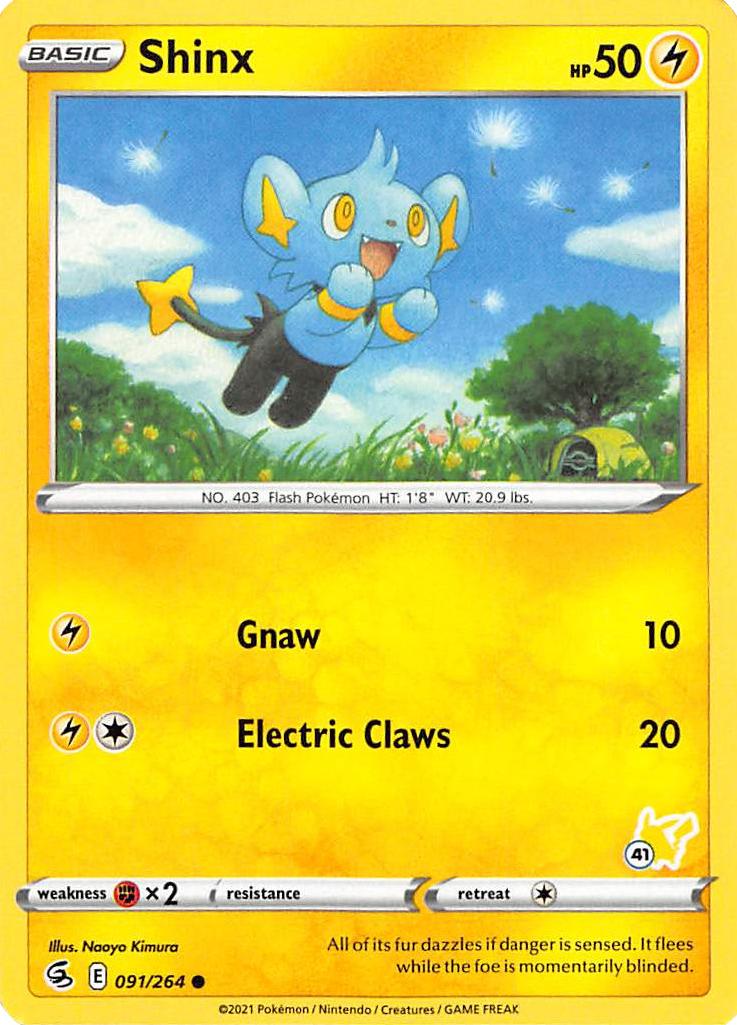 Shinx (091/264) (Pikachu Stamp #41) [Battle Academy 2022] | Exor Games Bridgewater