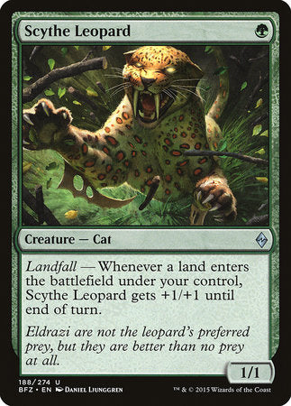 Scythe Leopard [Battle for Zendikar] | Exor Games Bridgewater