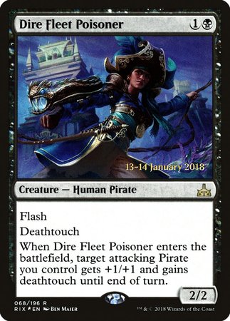 Dire Fleet Poisoner [Rivals of Ixalan Promos] | Exor Games Bridgewater