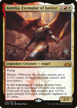 Aurelia, Exemplar of Justice [Guilds of Ravnica Promos] | Exor Games Bridgewater