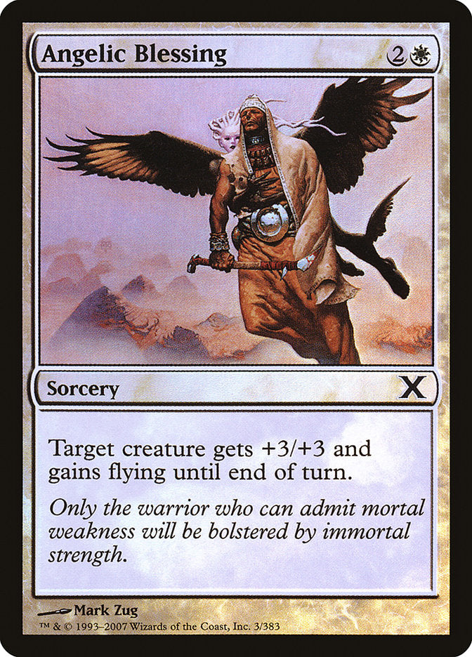 Angelic Blessing (Premium Foil) [Tenth Edition] | Exor Games Bridgewater