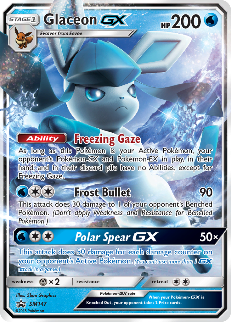 Glaceon GX (SM147) [Sun & Moon: Black Star Promos] | Exor Games Bridgewater