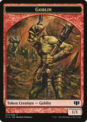 Goblin // Goat Double-sided Token [Commander 2014 Tokens] | Exor Games Bridgewater