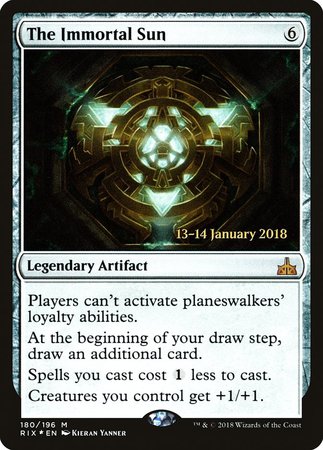 The Immortal Sun [Rivals of Ixalan Promos] | Exor Games Bridgewater