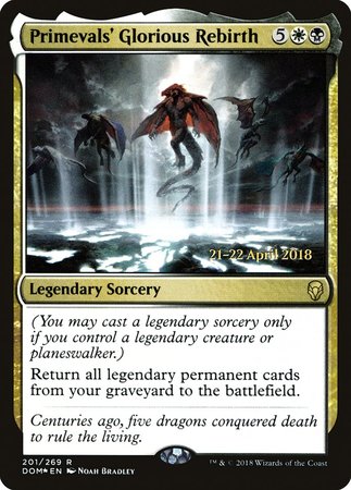 Primevals' Glorious Rebirth [Dominaria Promos] | Exor Games Bridgewater