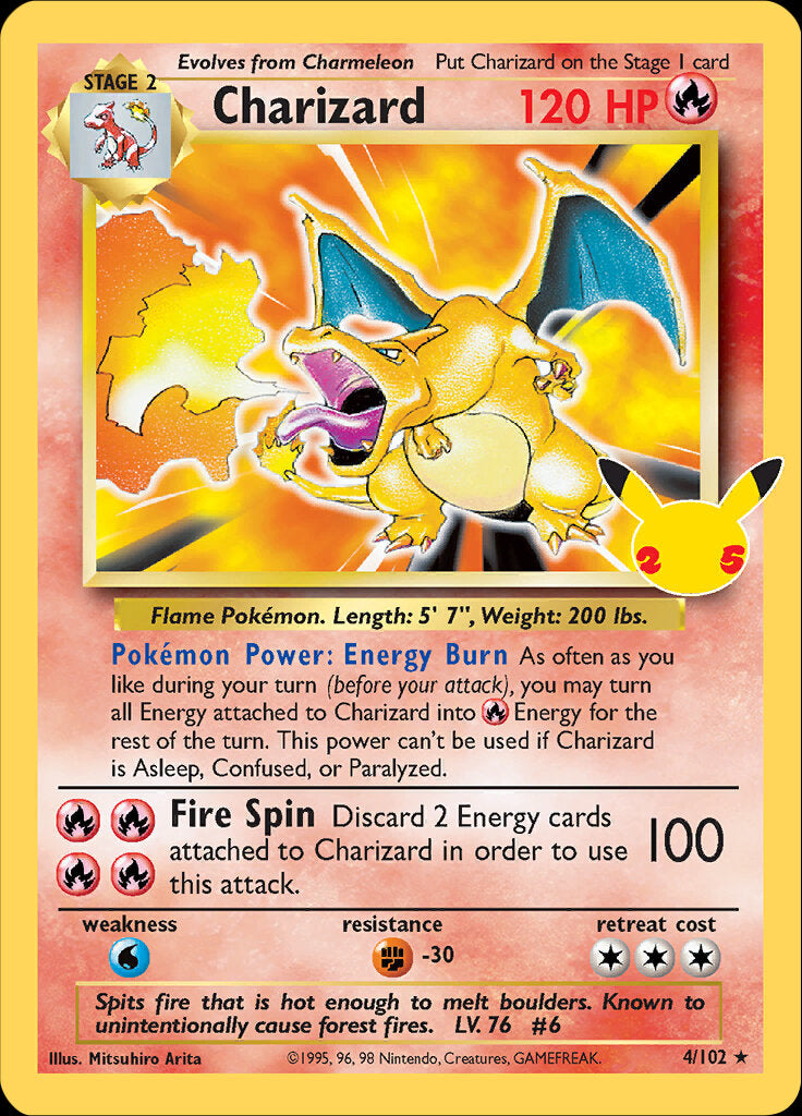 Charizard (4/102) [Celebrations: 25th Anniversary - Classic Collection] | Exor Games Bridgewater