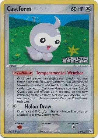 Castform (34/113) (Stamped) [EX: Delta Species] | Exor Games Bridgewater