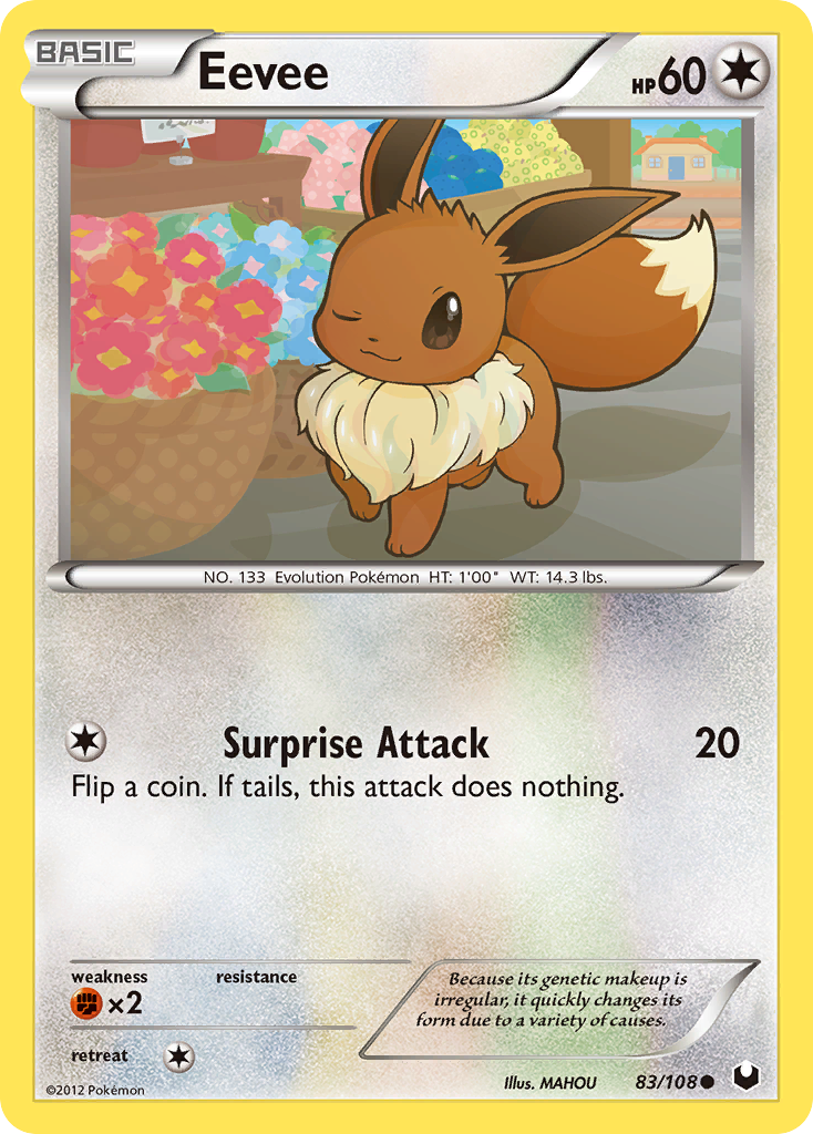 Eevee (83/108) [Black & White: Dark Explorers] | Exor Games Bridgewater