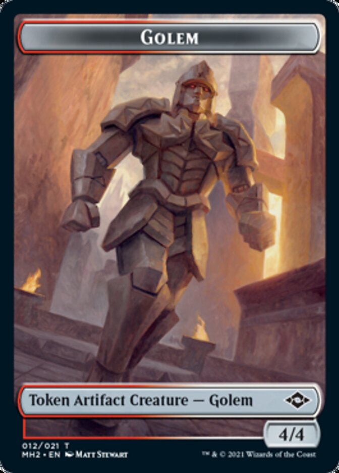 Golem Token [Modern Horizons 2 Tokens] | Exor Games Bridgewater