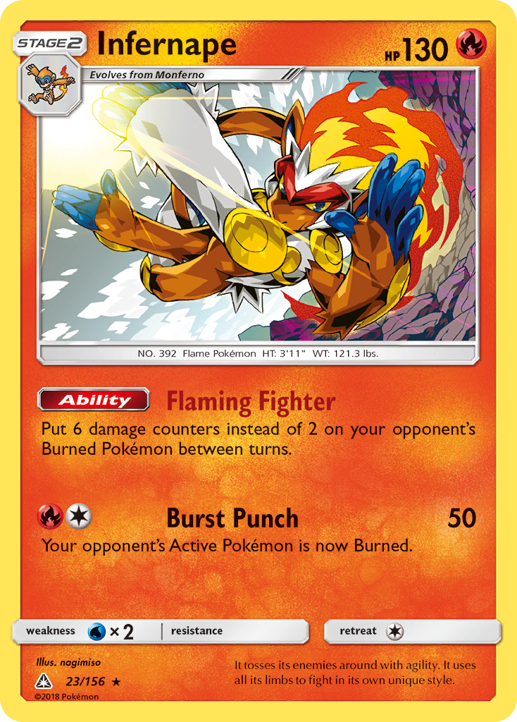 Infernape (23/156) [Sun & Moon: Ultra Prism] | Exor Games Bridgewater