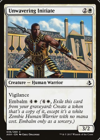 Unwavering Initiate [Amonkhet] | Exor Games Bridgewater