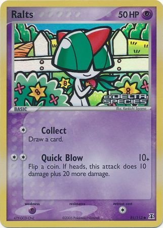 Ralts (81/113) (Stamped) [EX: Delta Species] | Exor Games Bridgewater