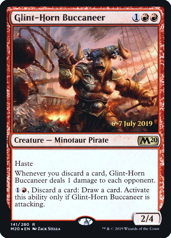 Glint-Horn Buccaneer  [Core Set 2020 Prerelease Promos] | Exor Games Bridgewater