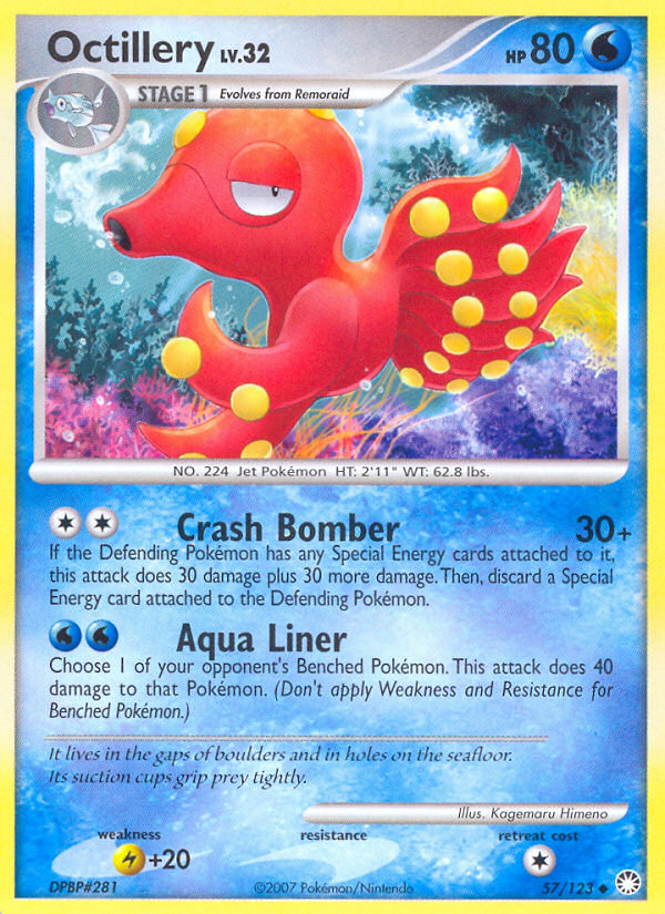 Octillery (57/123) [Diamond & Pearl: Mysterious Treasures] | Exor Games Bridgewater