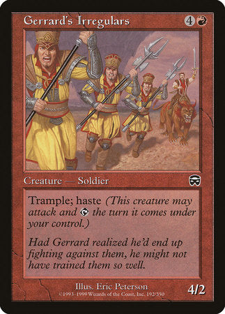 Gerrard's Irregulars [Mercadian Masques] | Exor Games Bridgewater