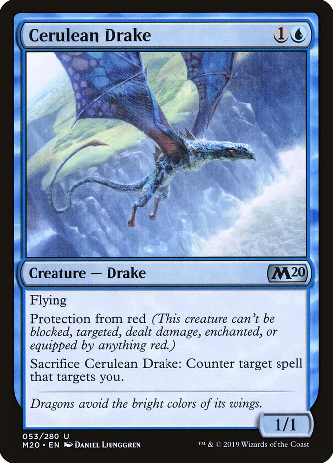 Cerulean Drake [Core Set 2020] | Exor Games Bridgewater