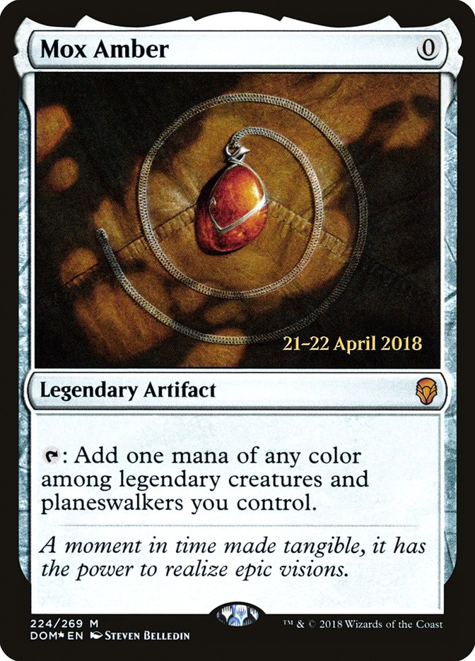 Mox Amber  [Dominaria Prerelease Promos] | Exor Games Bridgewater