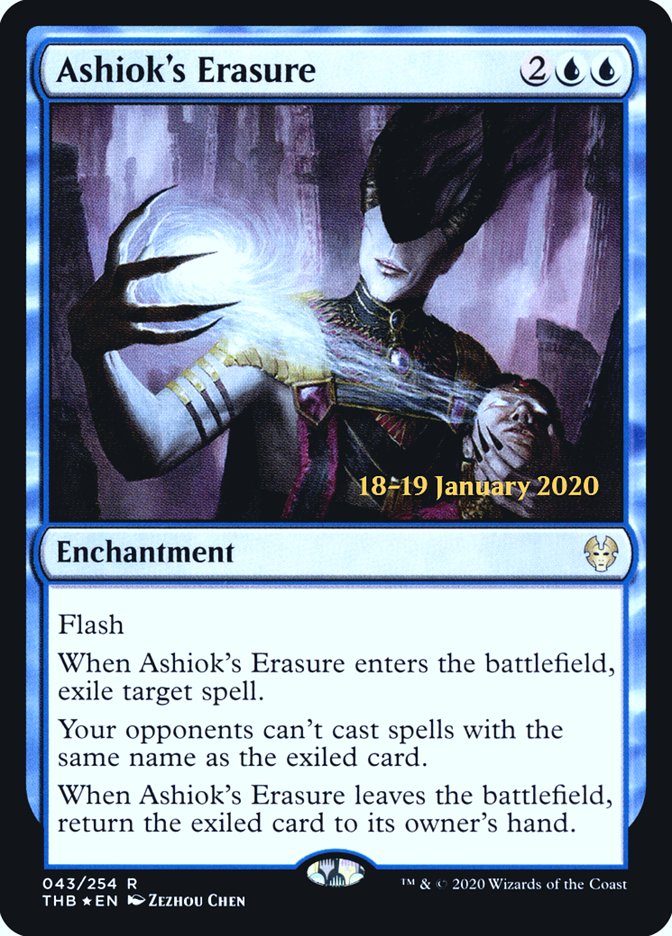 Ashiok's Erasure [Theros Beyond Death Prerelease Promos] | Exor Games Bridgewater