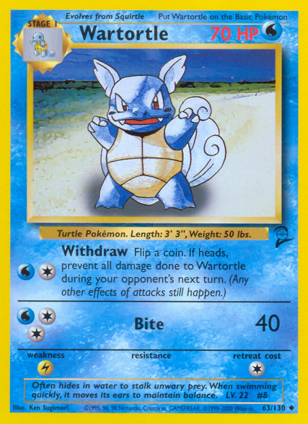 Wartortle (63/130) [Base Set 2] | Exor Games Bridgewater