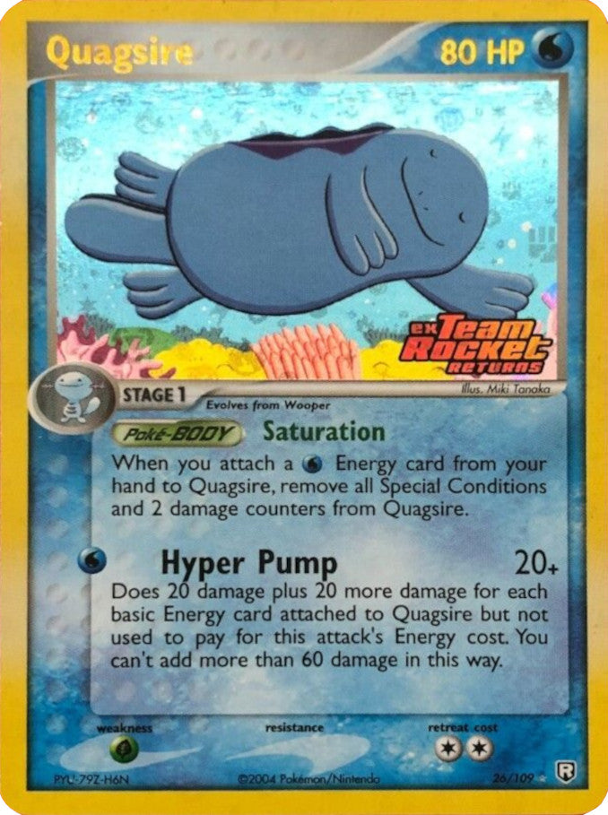 Quagsire (26/109) (Stamped) [EX: Team Rocket Returns] | Exor Games Bridgewater