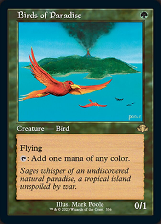 Birds of Paradise (Retro) [Dominaria Remastered] | Exor Games Bridgewater