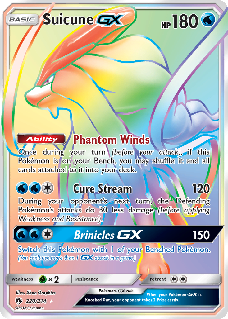 Suicune GX (220/214) [Sun & Moon: Lost Thunder] | Exor Games Bridgewater