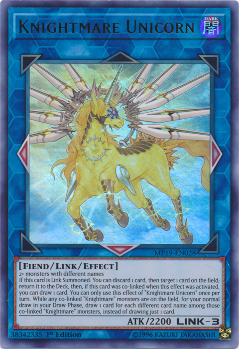 Knightmare Unicorn [MP19-EN028] Ultra Rare | Exor Games Bridgewater