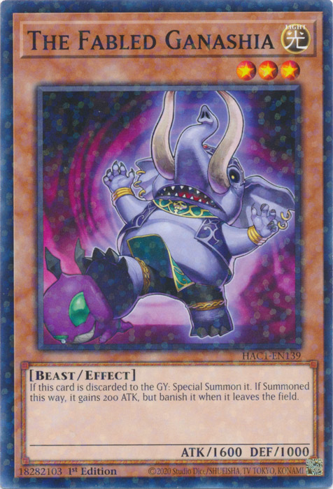 The Fabled Ganashia (Duel Terminal) [HAC1-EN139] Common | Exor Games Bridgewater