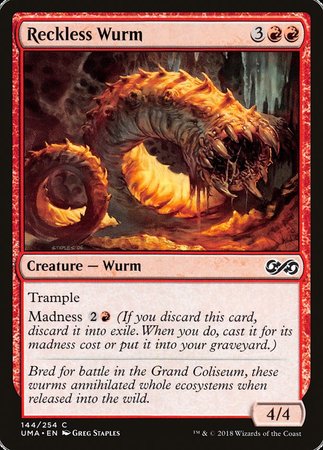 Reckless Wurm [Ultimate Masters] | Exor Games Bridgewater