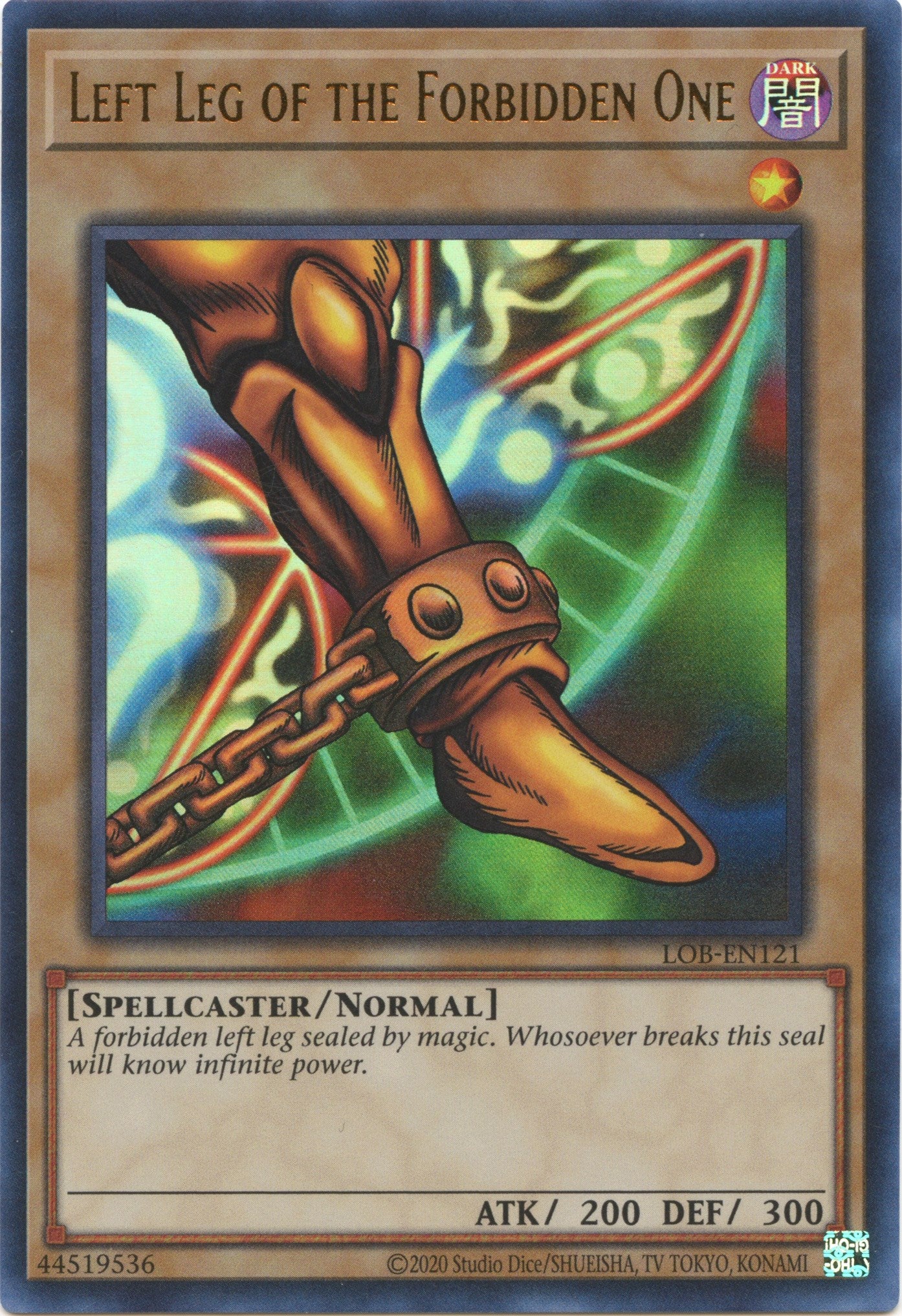 Left Leg of the Forbidden One (25th Anniversary) [LOB-EN121] Ultra Rare | Exor Games Bridgewater