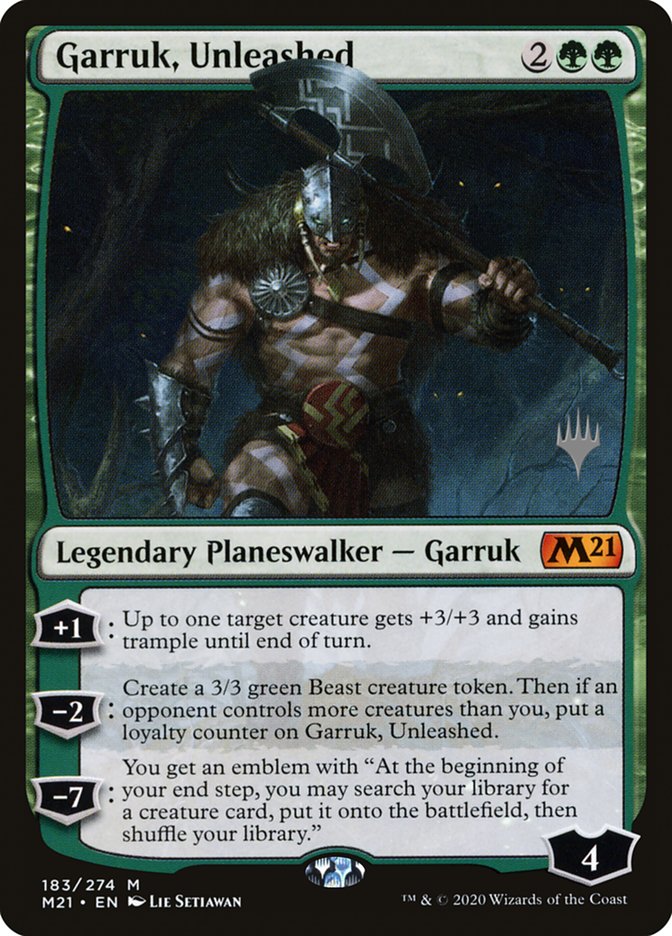 Garruk, Unleashed (Promo Pack) [Core Set 2021 Promos] | Exor Games Bridgewater