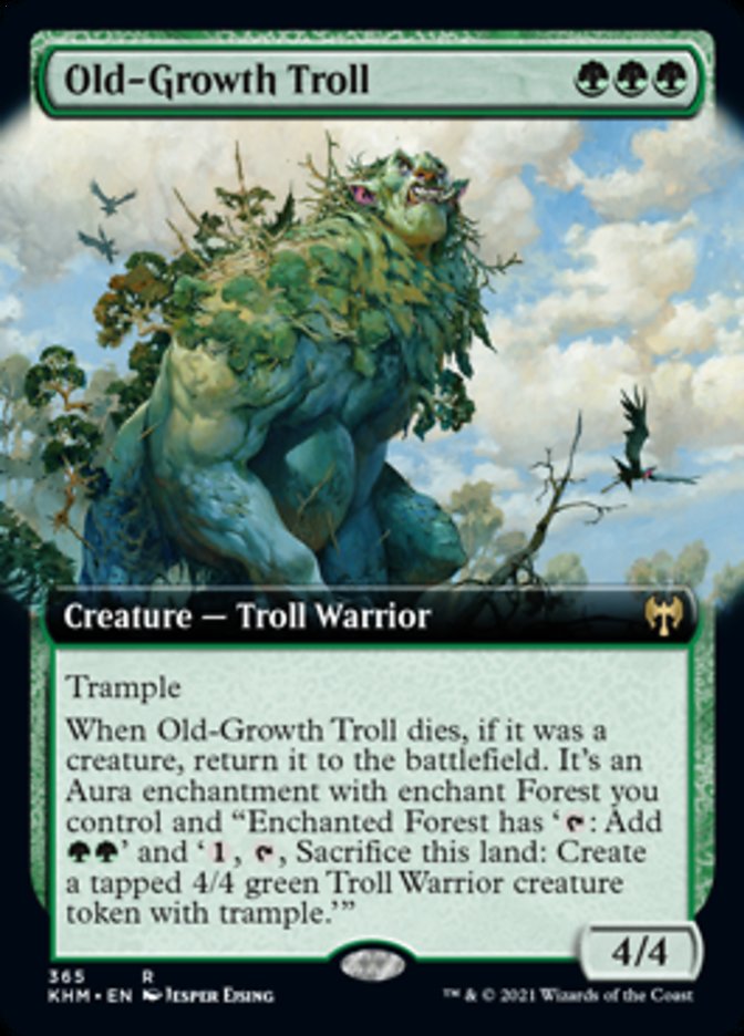 Old-Growth Troll (Extended Art) [Kaldheim] | Exor Games Bridgewater