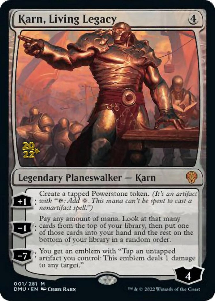 Karn, Living Legacy [Dominaria United Prerelease Promos] | Exor Games Bridgewater