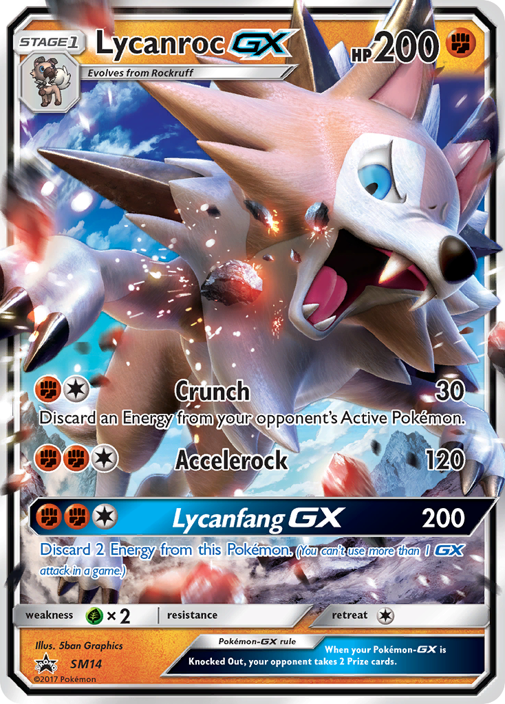 Lycanroc GX (SM14) [Sun & Moon: Black Star Promos] | Exor Games Bridgewater