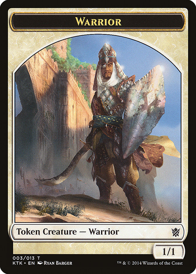 Warrior (003/013) [Khans of Tarkir Tokens] | Exor Games Bridgewater