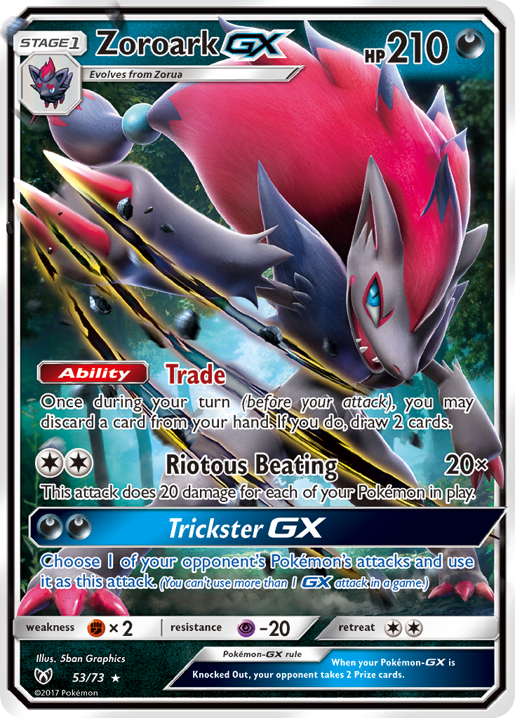 Zoroark GX (53/73) [Sun & Moon: Shining Legends] | Exor Games Bridgewater