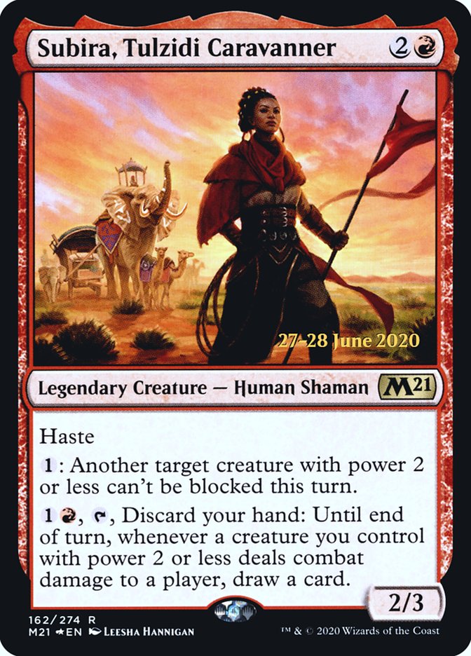 Subira, Tulzidi Caravanner  [Core Set 2021 Prerelease Promos] | Exor Games Bridgewater