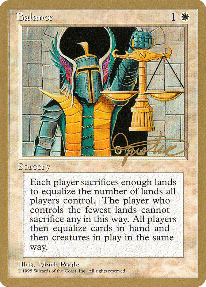 Balance (Mark Justice) [Pro Tour Collector Set] | Exor Games Bridgewater