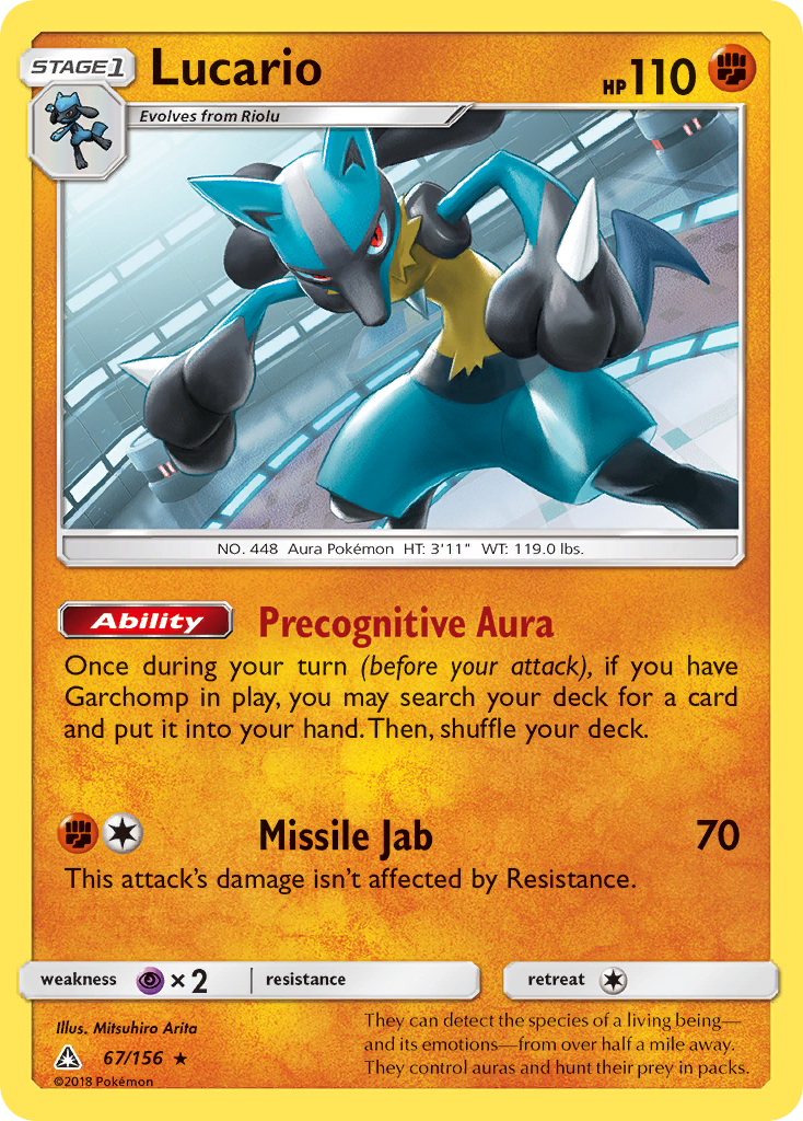 Lucario (67/156) [Sun & Moon: Ultra Prism] | Exor Games Bridgewater