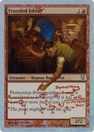 Frazzled Editor (Alternate Foil) [Unhinged] | Exor Games Bridgewater