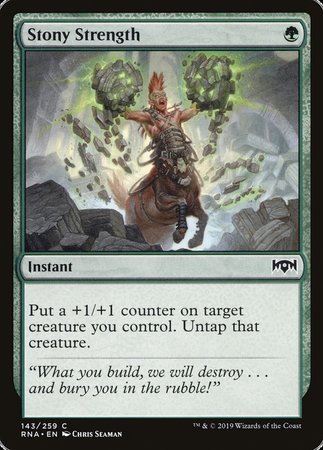 Stony Strength [Ravnica Allegiance] | Exor Games Bridgewater