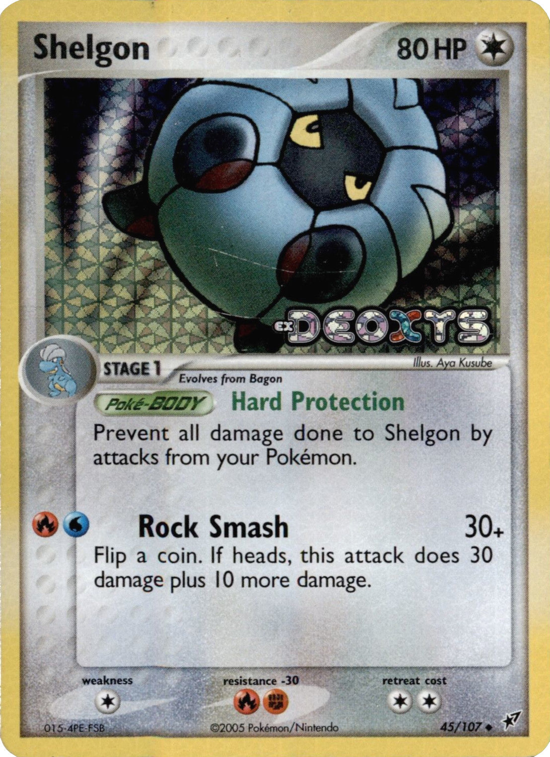 Shelgon (45/107) (Stamped) [EX: Deoxys] | Exor Games Bridgewater