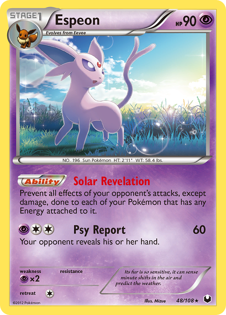 Espeon (48/108) [Black & White: Dark Explorers] | Exor Games Bridgewater