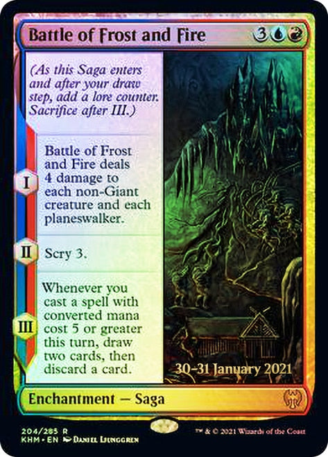 Battle of Frost and Fire [Kaldheim Prerelease Promos] | Exor Games Bridgewater