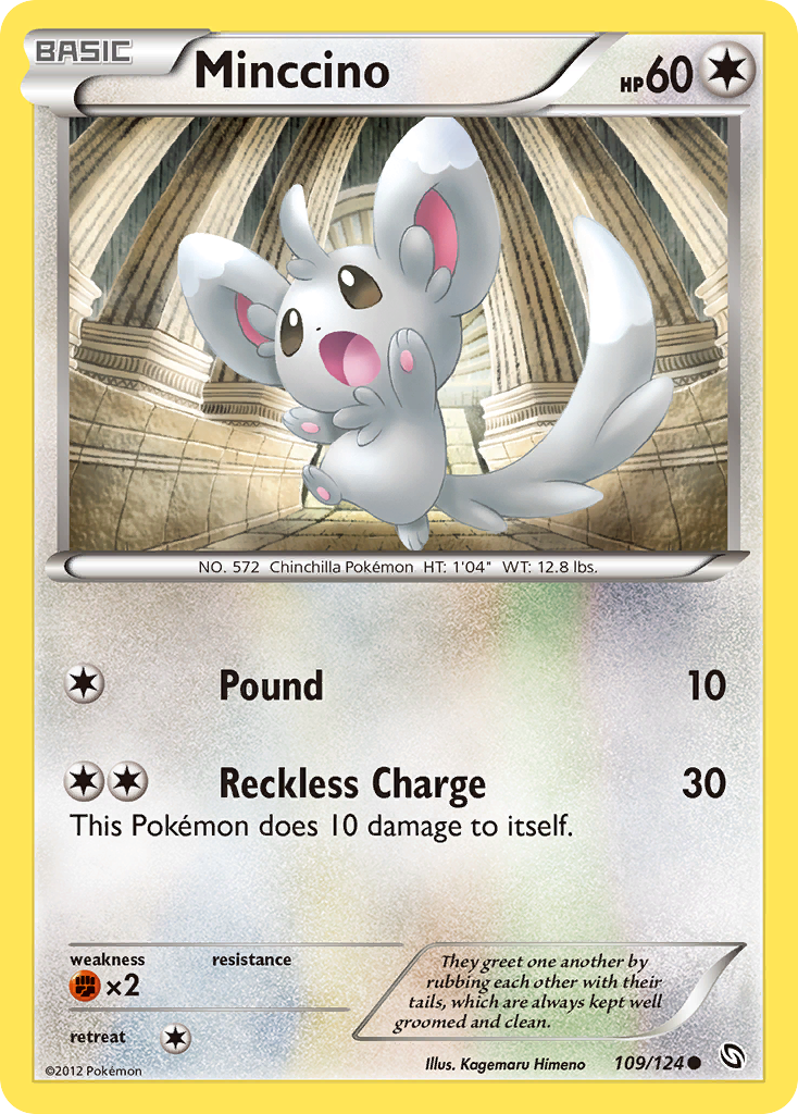 Minccino (109/124) [Black & White: Dragons Exalted] | Exor Games Bridgewater